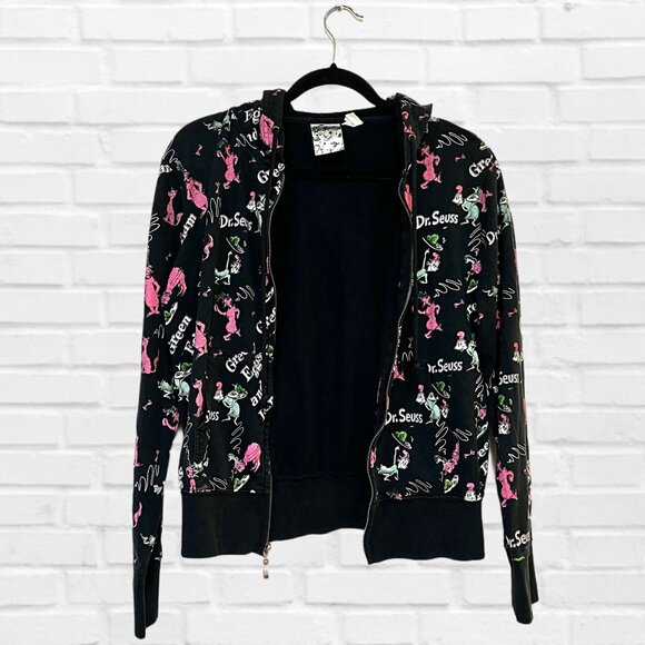 Dr. Seuss Vintage Green Eggs & Ham Hoodie Full Zip Limited Edition Jacket RARE - Picture 9 of 13